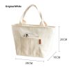 Thick Aluminum Foil Canvas Student Office Worker Lunch Bag - Image 2