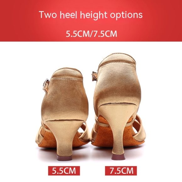 Latin Dance High Heel Dancing Shoes Soft Bottom - Image 4