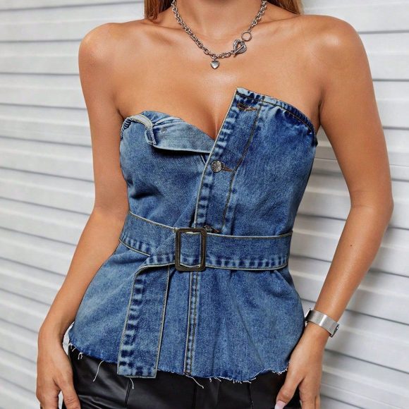 Sexy Backless Hot Girl Tube Top - Image 3