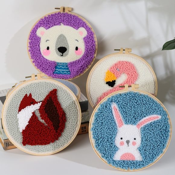 Handmade Embroidery Material Package Needle Children Beginners Stamp String Art Decoration - Image 8