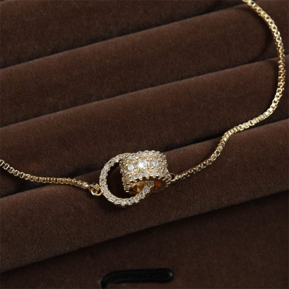 Double Ring Micro Necklace Simple Women's Fashion - Image 4