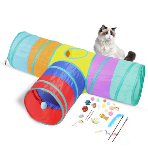 New Cat Tunnel Foldable Pet Climbing Path Cat Toys - Image 2