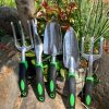 Garden Supplies 9-piece Aluminum Alloy Set, Silicone Two-color Handle Shovel Gardening Tools - Image 5