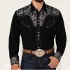 Retro Cardigan Lapel Men's Casual Printed Shirt