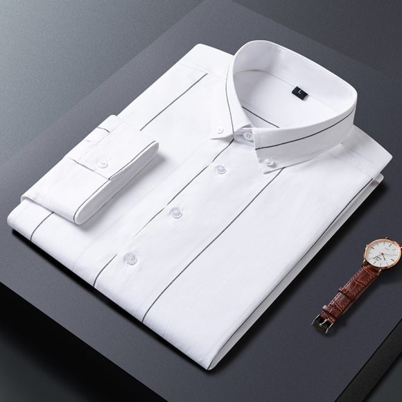 Men's Striped Shirt Top Summer Thin Style - Image 2