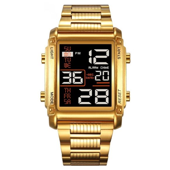 SKMEI Square Dial Fashion Practical Men's Electronic Sports Waterproof Date Display Electronic Watch - Image 5