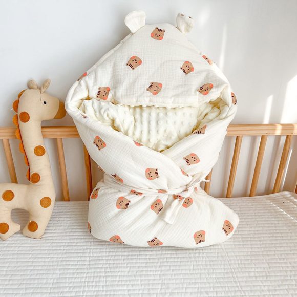 Autumn And Winter Thickened Baby Cotton Wrinkled Beanie Velvet Quilt - Image 3