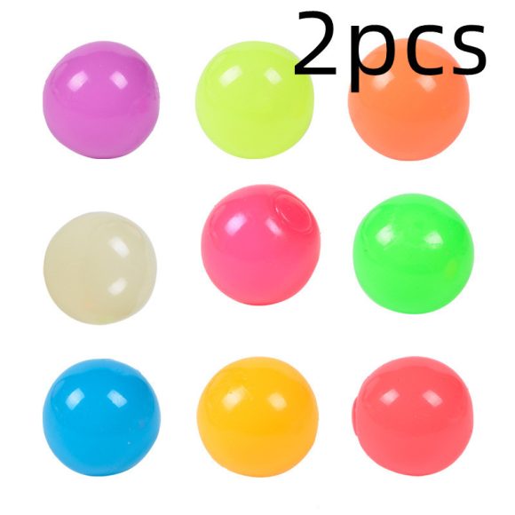 The Same Luminous Ceiling Ball Vibrato Fluorescent Sticky Target Ball Children's Sticky Wall Ball - Image 5