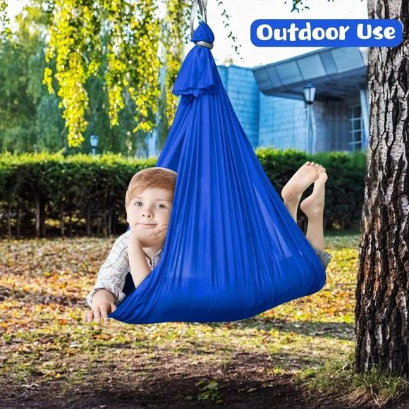 Therapy Swing For Kids With Special Needs -Hardware Included-Sensory Swing Cuddle Swing Indoor Outdoor Kids Swing Adjustable Hammock For Children With Autism - Image 4