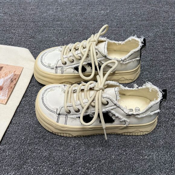 Mango Head Platform White Shoes - Image 8