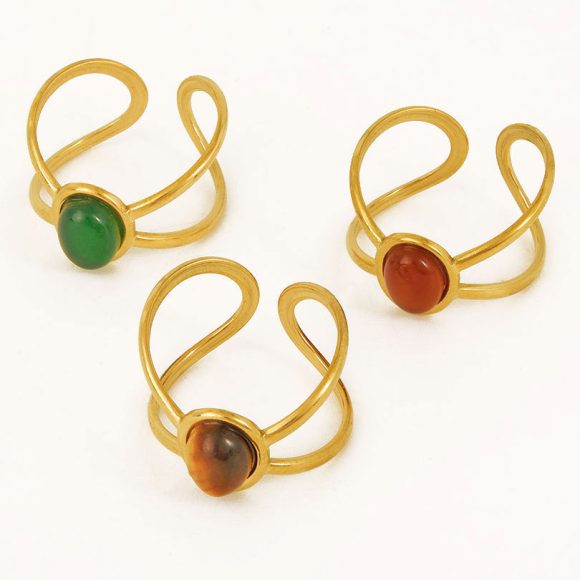 European And American INS Natural Stone Ring - Image 6