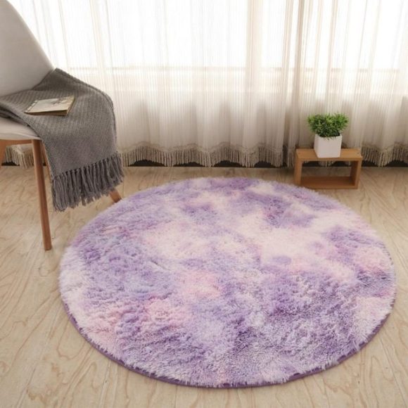 Fluffy Round Rug Carpets For Living Room Decor Faux Fur Carpet Kids Room Long Plush Rugs For Bedroom Shaggy Area Rug Modern Mat - Image 8
