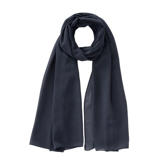 Women's Pure Color Pearl Chiffon Bubble Scarf Gauze Scarf - Image 5