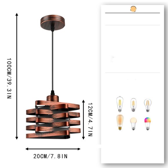 Bedside Chandelier American Vintage Living Room Bedroom Chandelier - Image 3
