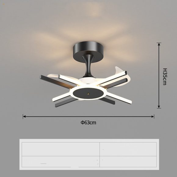 Nordic Light Luxury Living Room Fan Lamp Simple New Style - Image 5