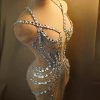 Rhinestone Feather Dress Banquet Women's Clothing - Image 6