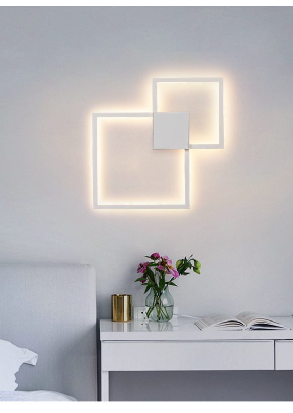 Simple geometric line LED shape wall light - Image 8