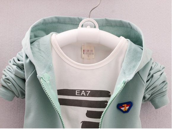 spring and autumn new boys and girls zipper striped trousers suit children's suit - Image 7