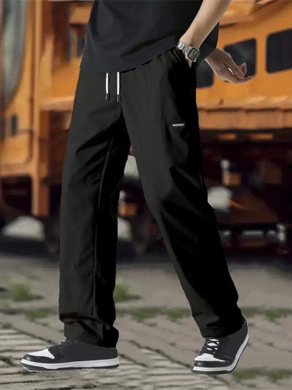 Men's Fashion Personality Solid Color Casual Pants - Image 4