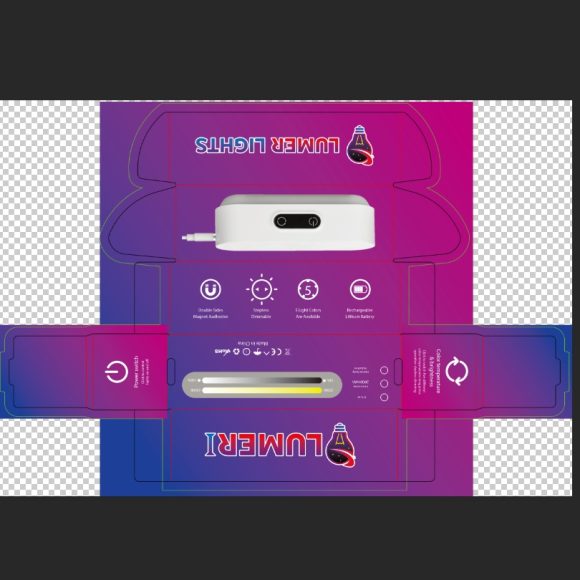 Magnetic Study Cabinet USB Rechargeable Stepless Dimming Dormitory LED Night Light - Image 6