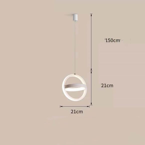 Bedside Chandelier Bedroom Dining Room Bar Long Line Single Head - Image 3
