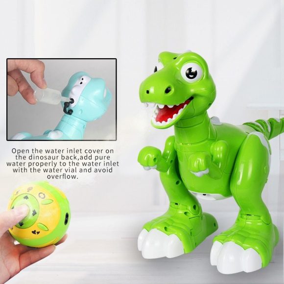 RC Dinosaur Intelligent Electronic Spray Music Dance 2-Colors Remote Control Dragon Animal Robots Child's Toys For Kids Gift - Image 9