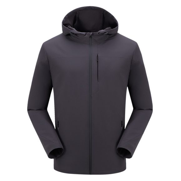 Men's movement in the spring and autumn season, men's single layer elastic mountaineering jackets, waterproof, windproof, breathable and caprant riding clothes - Image 3