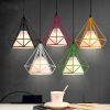 Wrought iron color diamond chandelier - Image 8