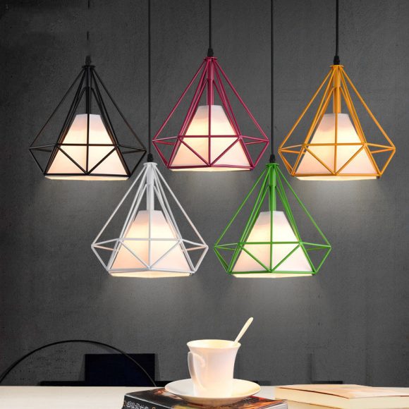 Wrought iron color diamond chandelier - Image 8