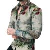 Men's Casual Long Sleeved Large Floral Shirt - Image 5