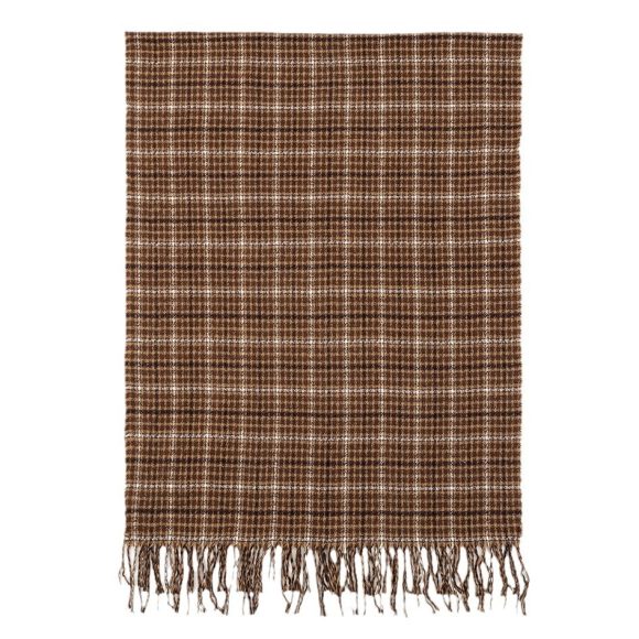 Men's And Women's Cashmere Plaid Tassel Scarf - Image 3