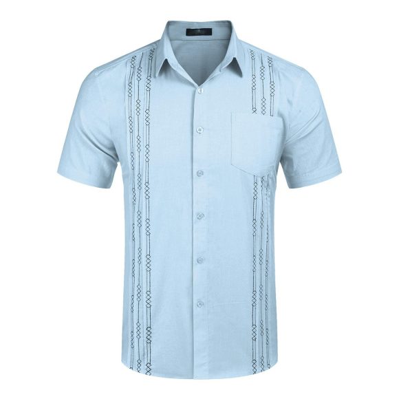 Cuba Beach Top Pocket Guayabella Shirt - Image 3