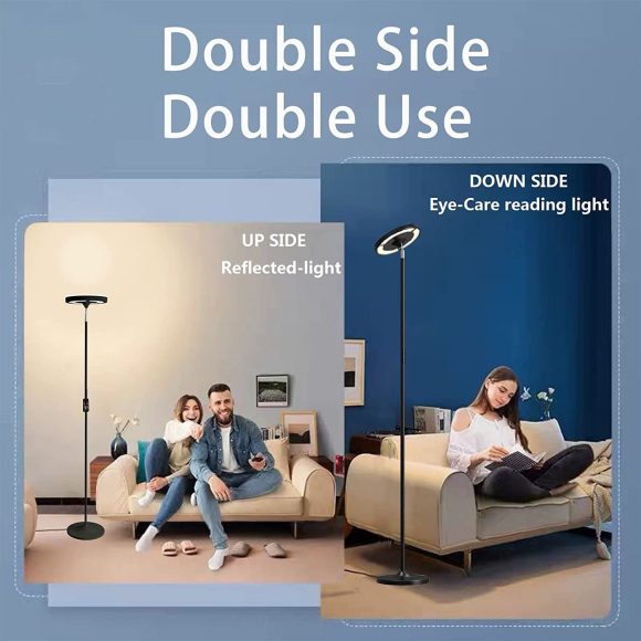 Led Adjustable Colour With Remote Control Reading Floor Lamp