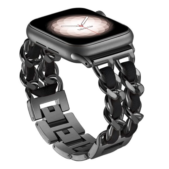 Stainless Steel Double Chain Metal Watch Strap - Image 4