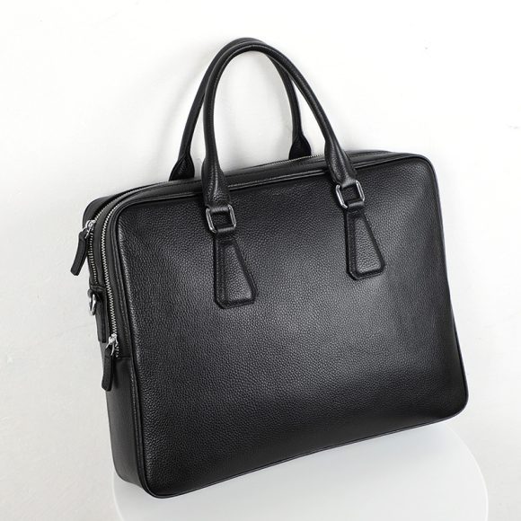 Handbag Men's Leather Briefcase Cowhide Horizontal Large Capacity - Image 6
