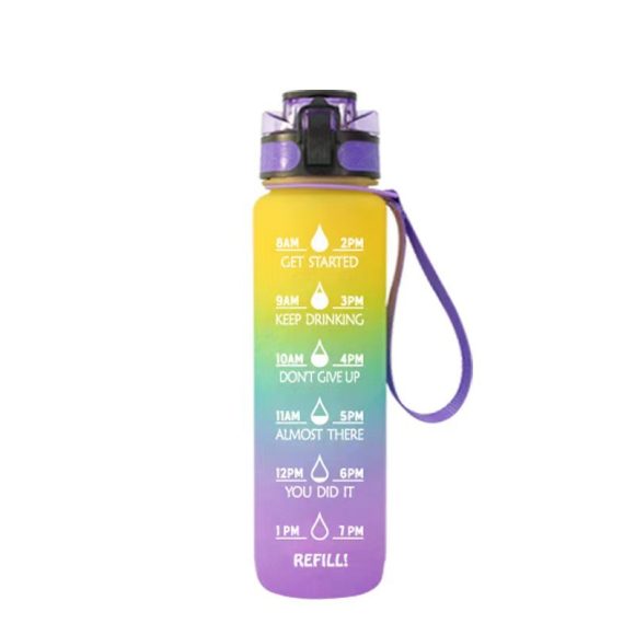 Transparent Flask Water Bottle 1000ml Bottled Kawaii Bottle Bpa Free Infuser Plastic Milk Sports Clear Water Bottle Kawaii Cup - Image 6