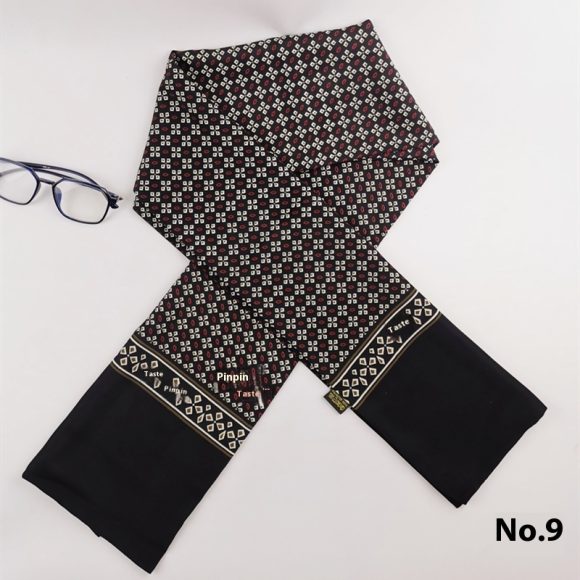 Men's Simplicity Silk Scarf High-end Washed With Cashmere Business Long Scarf - Image 9