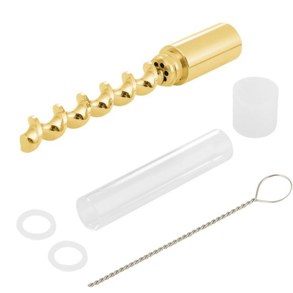 Spiral Pipe Atomizer Pipe Glass Twisty Blunt Dry Herb - Image 2