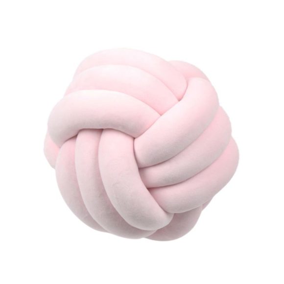 Knotted Plush Ball Design Round Throw Pillow - Image 5