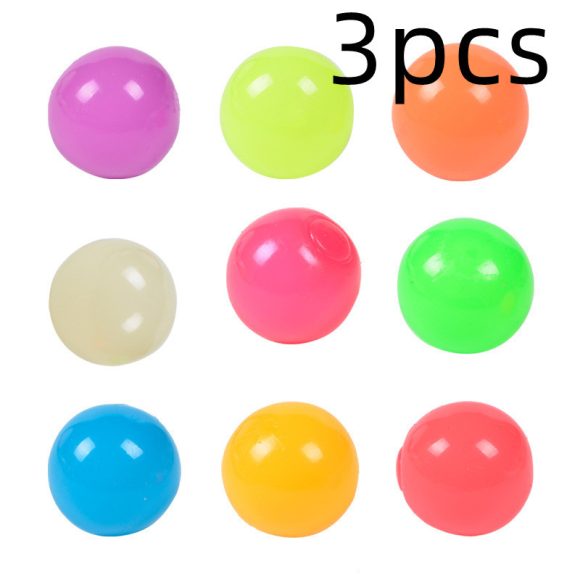 The Same Luminous Ceiling Ball Vibrato Fluorescent Sticky Target Ball Children's Sticky Wall Ball - Image 4