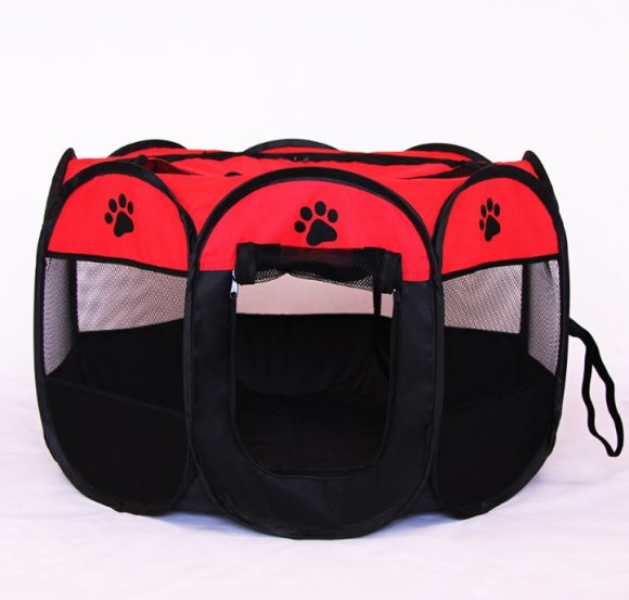 Fast folding octagonal pet fence, 600D Oxford cloth, waterproof and catching cat, dog cage, pet cage - Image 9