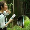 Mini usb hand fan cooling portable fan led light air conditioner cooler adjustable speed heat rechargeable battery fans 200mm - Image 3