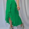 European And American Solid Color Stitching Drape Dovetail Rubber Band High Waist Fashion Leisure Women's Skirt - Image 6