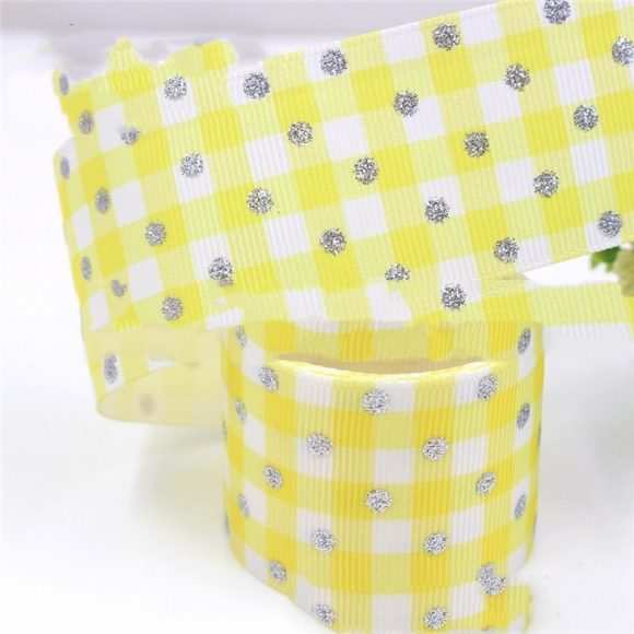 25mm Plaid Laser Silver Thermal Transfer Thread Ribbon - Image 10