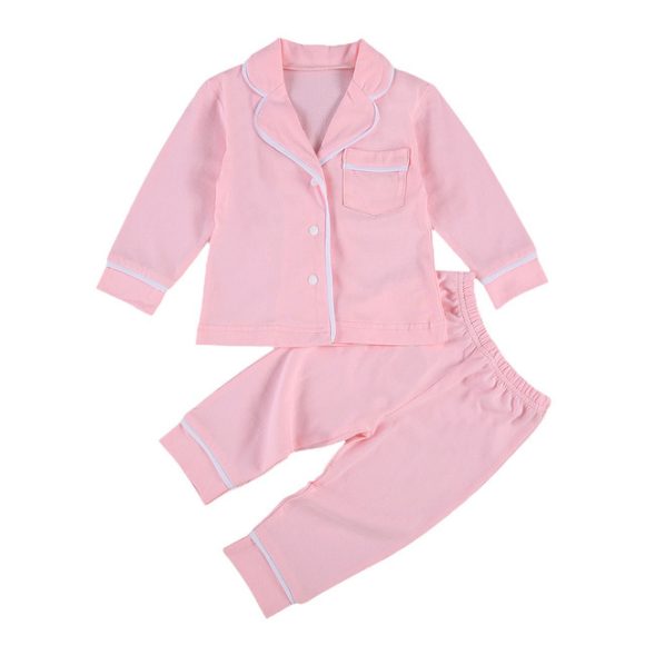Cotton Two Piece Pajama Sets Toddler Kids Baby Girl Boy - Image 6