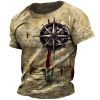 Men's Casual Loose Short Sleeves T-shirt Round Neck - Image 4