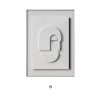 Three-dimensional Abstract Silent Style Geometric Morandi Hanging Painting - Image 3