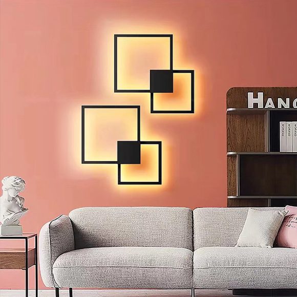 Simple geometric line LED shape wall light - Image 4