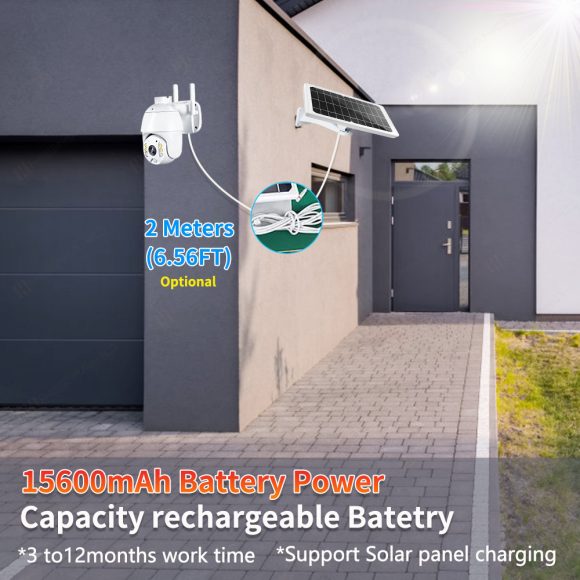 4G SIM Card Security Protection LTE Camera 1080P IP WIFI Wireless Smart Home CAM 8W Solar Panel Battery Outdoor Night Vision - Image 6