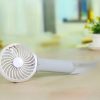 Mini usb hand fan cooling portable fan led light air conditioner cooler adjustable speed heat rechargeable battery fans 200mm - Image 5